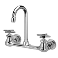 AquaSpec® wall-mount sink faucet with 3-1/2