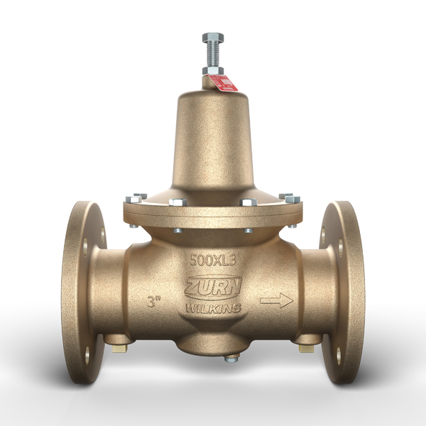 Flanged Water Pressure Reducing Valve with Optional Integral Low-Flow By-Pass Kit